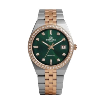 ROSCANI ROSW4686G7 GREEN DIAL 34MM STAINLESS STEEL STRAP WOMEN WATCH 